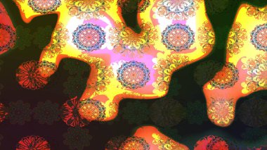 Çiçek arkaplan. Çizim raster deseni. Güzel kumaş deseni.