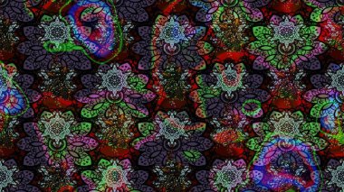 Şirin, zarif çiçekler Raster illüstrasyonu. Yapraklı çizim şekli. Davetiye ve kartpostal tasarımı için dekoratif çiçek unsurları. Poster ya da kapak için arka plan. Tekstil için figür.