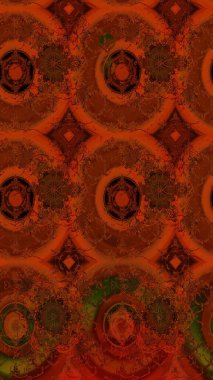 Kahverengi renkli çiçekler. Raster illüstrasyonu. Tropikal çizim çiçek deseni.