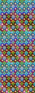 Raster illüstrasyonu. Küçük çiçekteki sevimli çiçek deseni. Çizim.