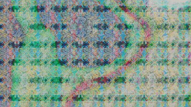 Tarafsız renklerde parlak çiçekli halı eşkali..