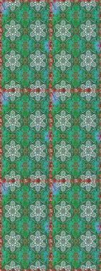 Modern çiçek arkaplanı. Parlak renkli çiçekleri ve yeşil ve mavi renkli yaprakları olan harika bir çiçek deseni. Moda baskıları için zarif bir şablon. Halk stili.