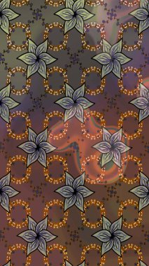 Şirin çiçek elementleri. Düz Çiçek Elementleri Tasarımı. Renkli Bahar Teması eskiz kalıbı. Taslak desenli, modaya uygun kumaş deseni. Raster illüstrasyonu.