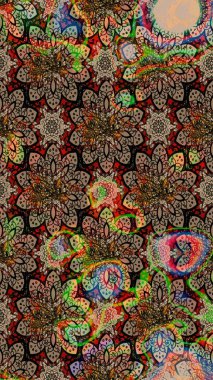 Eskiz arkaplan modeli. Bej rengi çiçekler. Raster hisseleri. Suluboya, elle çizilmiş.