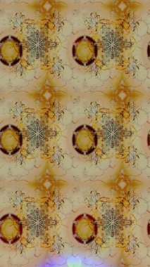 Küçük çiçekteki sevimli çiçek deseni. Varicolobeige Raster çizimi. Birçok bej soyut çiçekli tropikal çizim deseni.