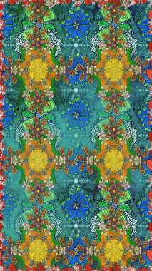 Küçük çiçekte güzel bir desen. Moda baskıları için zarif bir şablon. Motley illüstrasyonu. Çiçekli yaz çiçekleri. Küçük renkli çiçekler. Kusursuz..