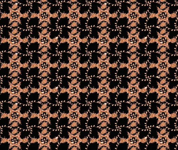 Renkli Bahar Teması eskiz kalıbı. Siyah ve bej renkli çiçekler. Çiçek desenli eskiz, yaz çiçekleri. Düz Çiçek Elementleri Tasarımı.