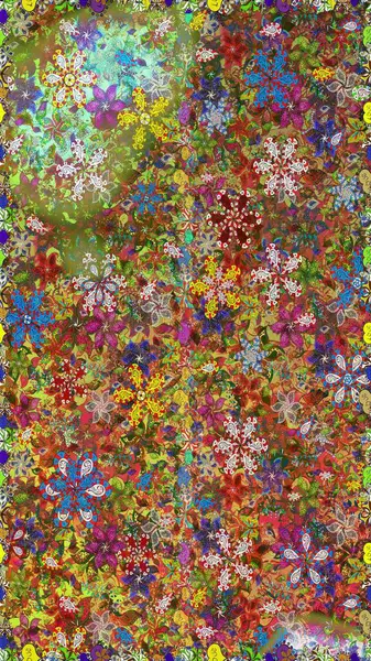 Raster dikişsiz şirin çiçek deseni. Tatil havası. Bahar mevsimi. Nazik romantik baskı.