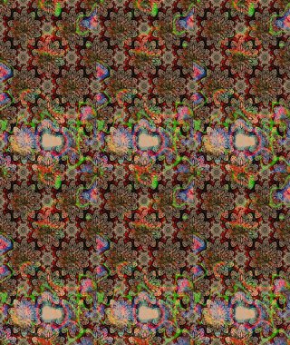 Arkaplan dokusu, duvar kağıdı, bej renkli çiçek teması. Soyut etnik raster çizim kalıbı. Kabile sanatı boho baskısı, klasik çiçek arkaplanı.