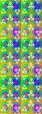 Çiçek desenli eskiz. Yeşil ve mavi renkte çiçekler. Tişört baskısı için çiçek boyama rasteriName.