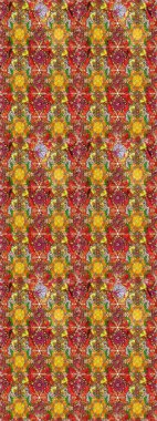 Arkaplan dokusu, duvar kağıdı, kahverengi renkli çiçek teması. Soyut etnik raster kusursuz desen. Kabile sanatı boho baskısı, klasik çiçek arkaplanı.