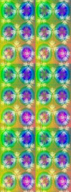 Çiçek desenli eskiz. Yeşil ve mavi renkte çiçekler. Tişört baskısı için çiçek boyama rasteriName.