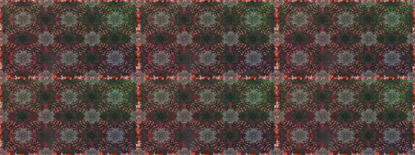 Tropik, dikişsiz çiçek deseni. Raster illüstrasyonu. Gri ve kahverengi renkte çiçekler.