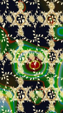 Küçük çiçekteki sevimli çiçek deseni. Siyah renkte çiçekler.