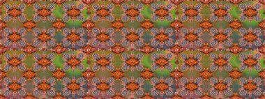 Tomurcukları papatya çiçekleri olan sevimli bir çiçek deseni. Kusursuz bir geçmişi var. Raster illüstrasyonu. Kumaş, tekstil, duvar kağıdı baskısı için. Eski usul. Miles Fleur, dandik süs.