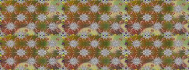 Arkaplan dokusu, duvar kağıdı kahverengi ve gri renkli çiçek teması. Soyut etnik raster kusursuz desen. Kabile sanatı boho baskısı, klasik çiçek arkaplanı.