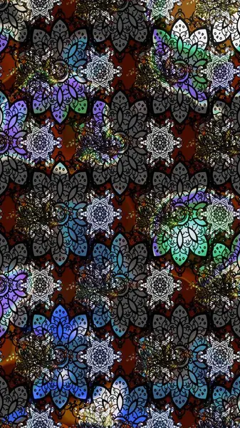 Küçük çiçekte güzel bir çiçek deseni var. Çiçekli çiçek deseni, suluboya. Raster deseni.