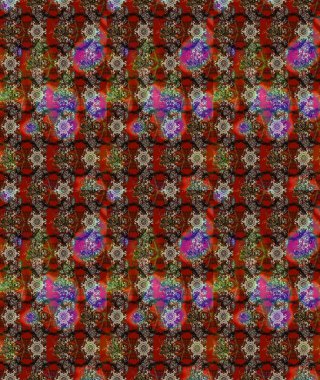 Raster illüstrasyonu. Taslak desenli, modaya uygun kumaş deseni. Düz Çiçek Elementleri Tasarımı. Şirin çiçek elementleri. Renkli Bahar Teması çizim şablonu.