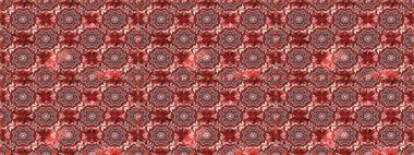 Şablon, pürüzsüz, çiçekli kenar. Kıvırcık, parlak örgü. Güzel, parlak, pürüzsüz kumaş, tuval. Eski moda arka plan. Raster illüstrasyonu. Çiçeklerin çelengi.