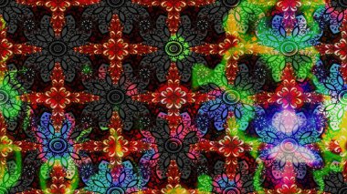 Raster illüstrasyonu. Çiçekli karalama şeklinde Raster çiçek deseni. Nazikçe, yaz çiçekleri siyah renklerde.