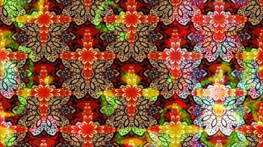 Raster Yumuşak kumaş deseni. Çiçek kırmızısı eskiz deseni. Klasik taslak çizimi. Raster çiçek izi..