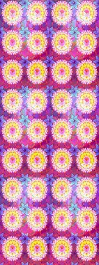 Süslü, dikişsiz, soyut çiçeklerle süslenmiş. Şekillendirilmiş çiçeklerle kusursuz desen. Çiçek deseni duvar kağıdı, şablon dolguları ve web sayfası arkaplanı için kullanılabilir.