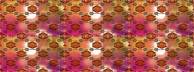 Nazik romantik baskı. Tatil havası. Raster dikişsiz şirin çiçek deseni. Bahar mevsimi. Kahverengi ve turuncu renkte çiçekler.