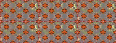 Çiçek izi. Suluboya tarzında gri ve kahverengi renkte çiçekler. Suluboya kusursuz desen.