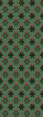 Sabıka fotoğraflarında, bebek kıyafetlerinde, duvar kâğıtlarında, paket kutularında falan kullanılabilir. Zarif, parlak ve eskiz yeşil çiçek deseni tasarımı.