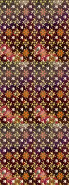 Kahverengi renklerde bahar çiçekleri. Yaprak ve çiçeklerin suluboya resimleri, kahverengi renklerdeki çizimler. Raster illüstrasyonu.