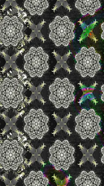 Eskiz Vintage Çiçek Deseni. Raster Kalça dokusu deseni.