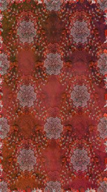 Tomurcukları papatya çiçekleri olan sevimli bir çiçek deseni. Kusursuz bir geçmişi var. Raster illüstrasyonu. Kumaş, tekstil, duvar kağıdı baskısı için. Eski usul. Miles Fleur, dandik süs.