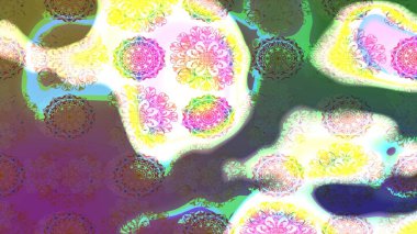 Doodle çiçekler ve dalları, otlar ve çiçekler. Elle çizilmiş. Raster resim. Güzel kumaş deseni.