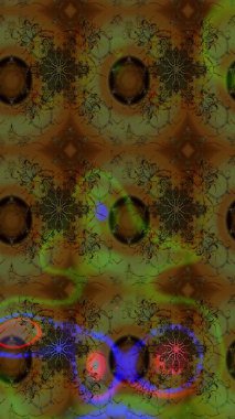 Raster illüstrasyonu. Kahverengi renkte yaz çiçekleri. Küçük çiçekteki sevimli çiçek deseni. Raster deseni.