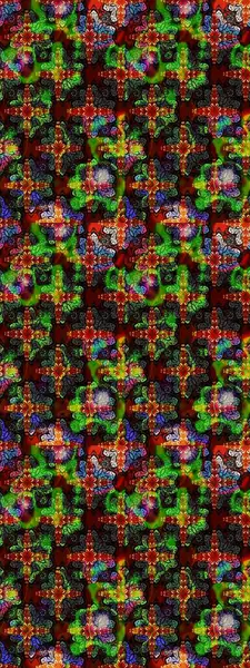 Yeşil renkli çiçekler. Raster düz çiçek çizim deseni. Tasarım hediye paketi, tebrik kartları, posterler ve afiş tasarımı.