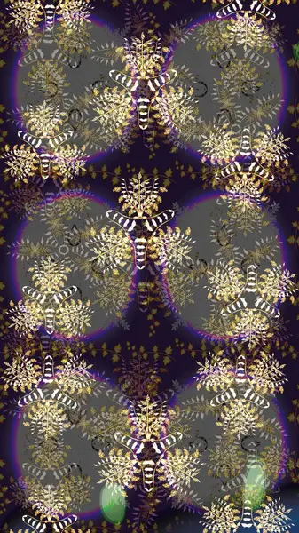 Üzerinde gelincikler ve vadi zambakları olan renkli çiçek desenli nakış deseni. Tekstil tasarımı için gri renkli geleneksel halk çiçekleri buketi.