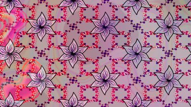 Çiçek arkaplanlı soyut zarafet eskiz deseni. Raster Güzel kumaş deseni.