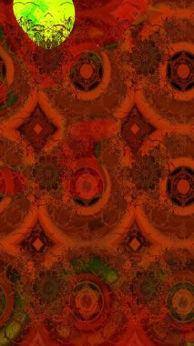 Çiçekli çiçek deseni, suluboya. Düz Çiçek Elementleri Tasarım Raster illüstrasyonu. Kahverengi renkli çiçekler. Renkli Bahar Teması Eskiz Şablonu.