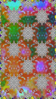 Watercolor seamless pattern. Trendy print. Vintage. Beautiful pattern for decoration and design. Exquisite pattern of watercolor sketches of the flower.