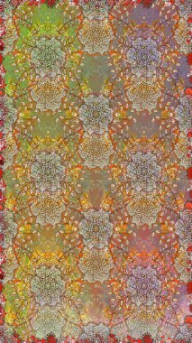 Küçük çiçekli basit, dikişsiz desen. Moda baskısı, albüm, ambalaj kağıdı ve duvar kağıdı için zarif dekoratif süslemeler. Raster illüstrasyonu. Kahverengi ve bej renkli şirin çiçekler..