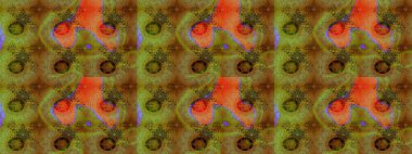 Kahverengi renkli çiçekler. Raster illüstrasyonu. Çizim çiçek deseni duvar kağıdı için kullanılabilir.