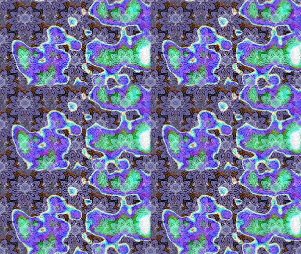 Güzel, parlak, pürüzsüz kumaş, tuval. Raster illüstrasyonu. Desen, çizim, çiçek sınırı. Çiçek çelengi. Kıvırcık, parlak örgü. Klasik eski arkaplan.