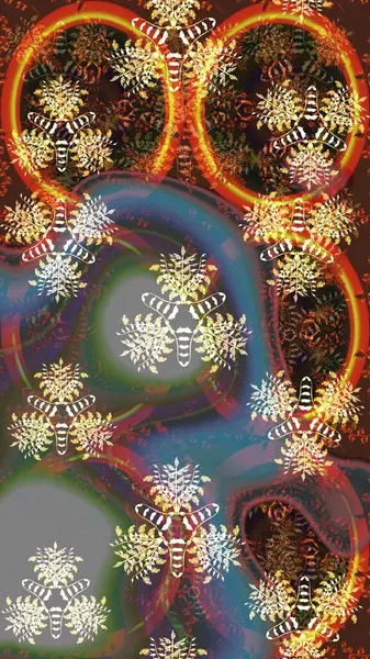 Çiçekli bahar çiçekleri. Moda baskıları için zarif bir şablon. Küçük çiçekte güzel bir desen. Küçük renkli çiçekler. Motley illüstrasyonu.