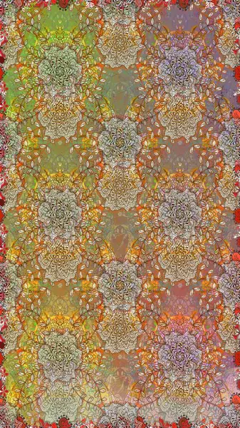 Küçük çiçekli basit, dikişsiz desen. Moda baskısı, albüm, ambalaj kağıdı ve duvar kağıdı için zarif dekoratif süslemeler. Raster illüstrasyonu. Kahverengi ve bej renkli şirin çiçekler..