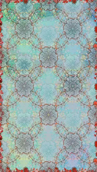 Raster deseni. Mavi ve nötr el çizimi desen. Karalama çiçekleri kusursuz desen. Sanat ilham verici ve nötr stil çiçekler ve arka plan bırakır.