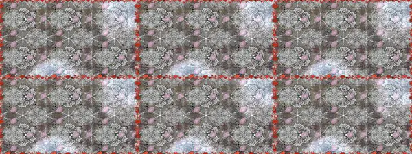 Bright bouquets on a fashion grunge background. Raster illustration. Cute seamless pattern with a small flower in a vintage style. Blossoming background for printing on fabric, wallpaper and paper.