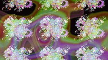 Küçük çiçekteki sevimli çiçek deseni. Tarafsız renklerde çiçekler.