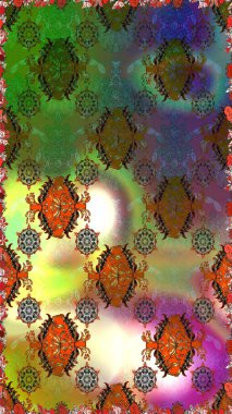 Raster güzel kumaş deseni. Soyut zerafet çiçek arka plan ile seamless modeli.