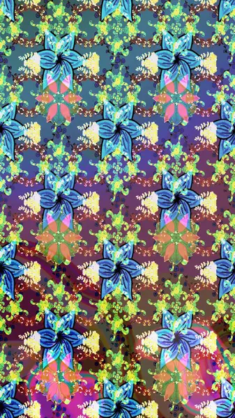 Sabıka fotoğraflarında, bebek kıyafetlerinde, duvar kâğıtlarında, paket kutularında falan kullanılabilir. Zarif, parlak ve eskiz mavi çiçek deseni tasarımı.