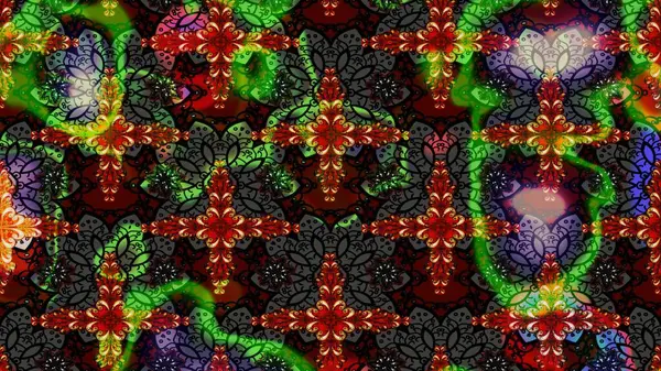 Düz Çiçek Elementleri Tasarımı. Renkli Bahar Teması eskiz kalıbı. Sevimli çiçek raster deseni. Siyah renkte çiçekler.